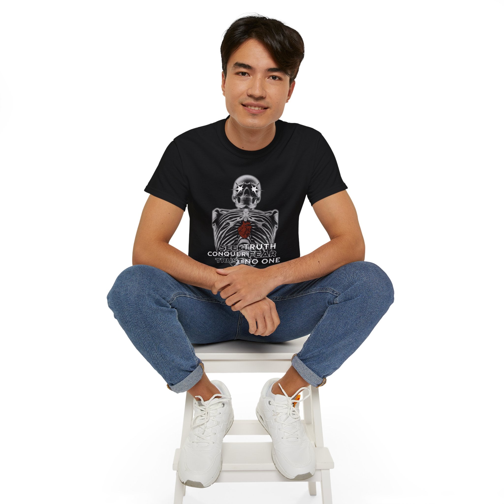 Exposed Heart - Unisex Cotton Tee (Front) - Damned Threads